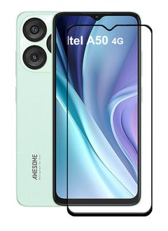 For itel A50 5G Screen Protector – Edge to Edge Tempered Glass Screen Protector, High Transparency, Delicate Touch, Anti-Explosion, Smooth Arc Edges, Easy Installation