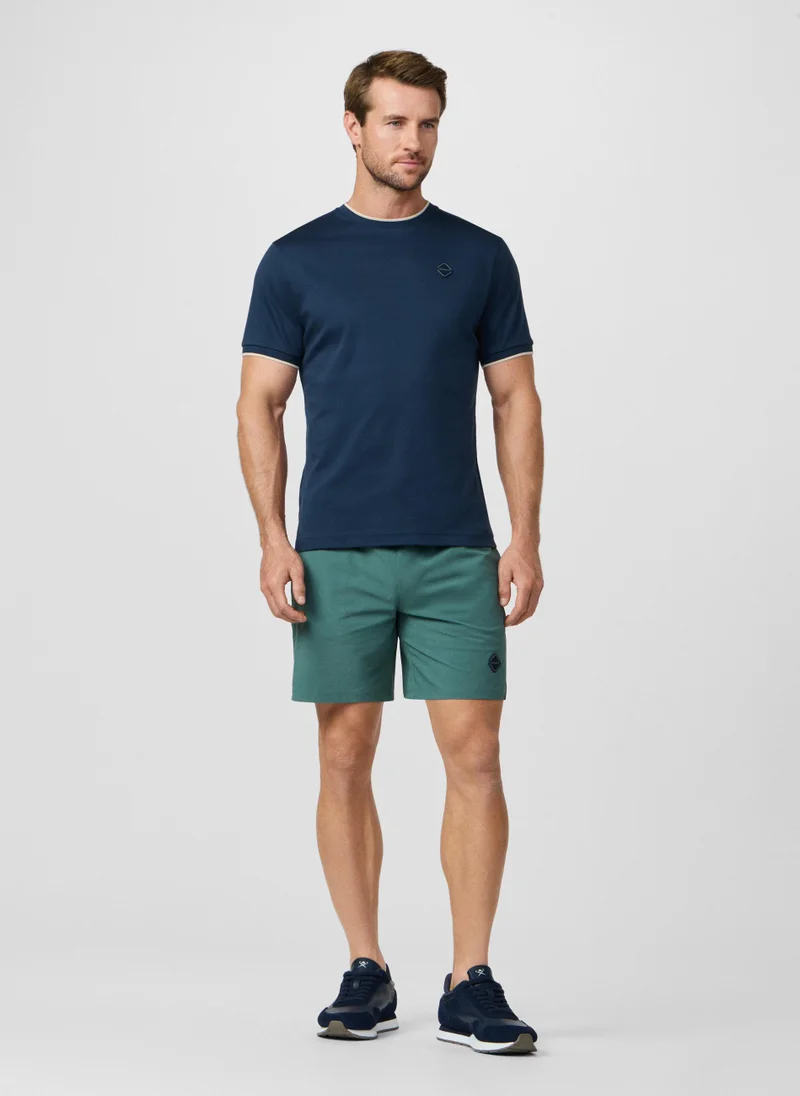 Hackett  Classic Fit Branded Badge T-Shirt for Men | Best Price UAE