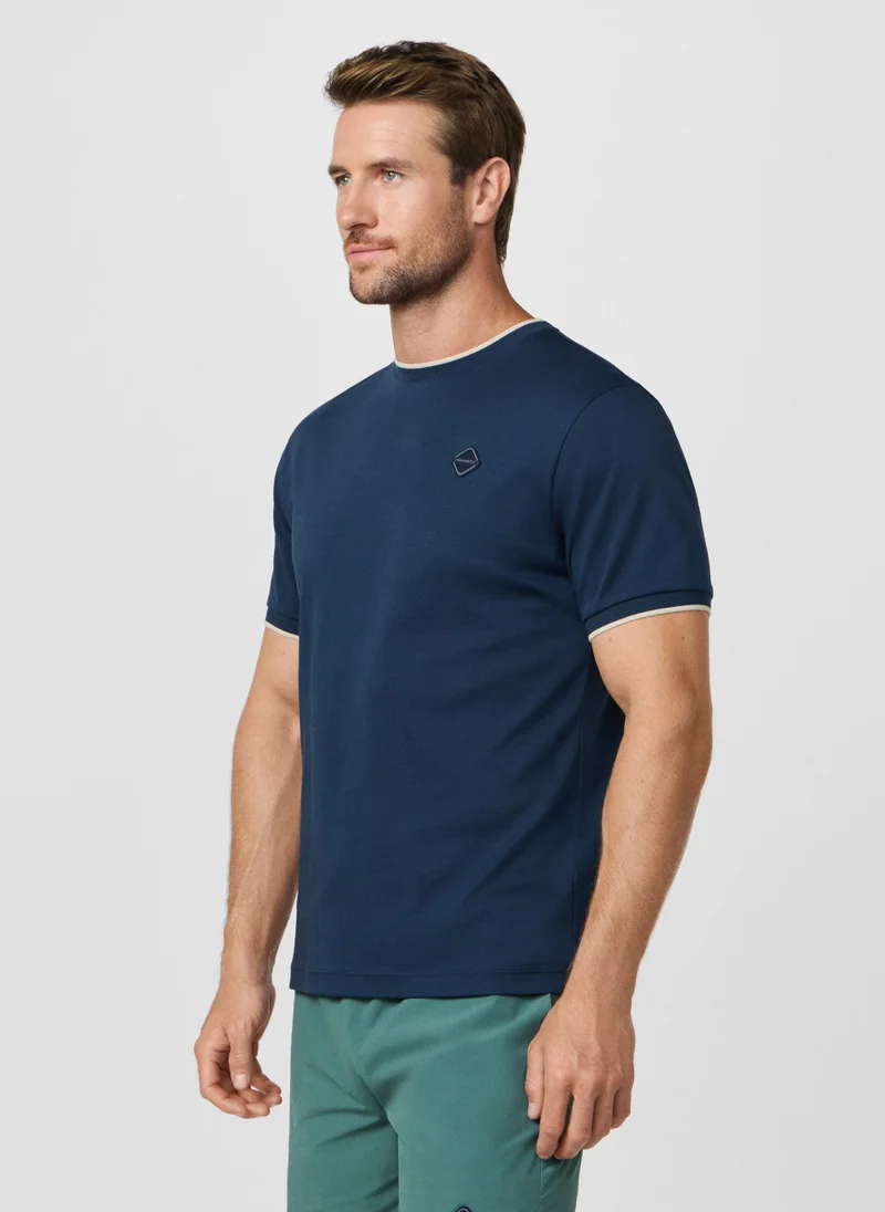 Hackett  Classic Fit Branded Badge T-Shirt for Men | Best Price UAE