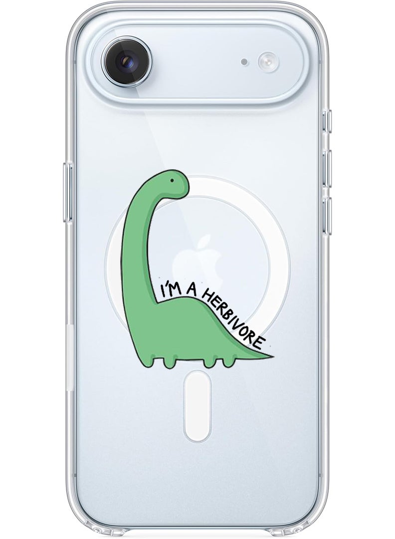 Theodor Magnetic Case for Apple iPhone 17 Air Compatible with MagSafe Wireless Charging, Shockproof Phone Bumper Cover - Dino - Image 1