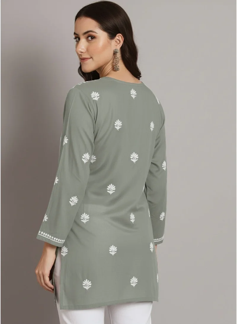 الايا كورتي موديل شيكانكاري مطرز يدويًا-AL3611