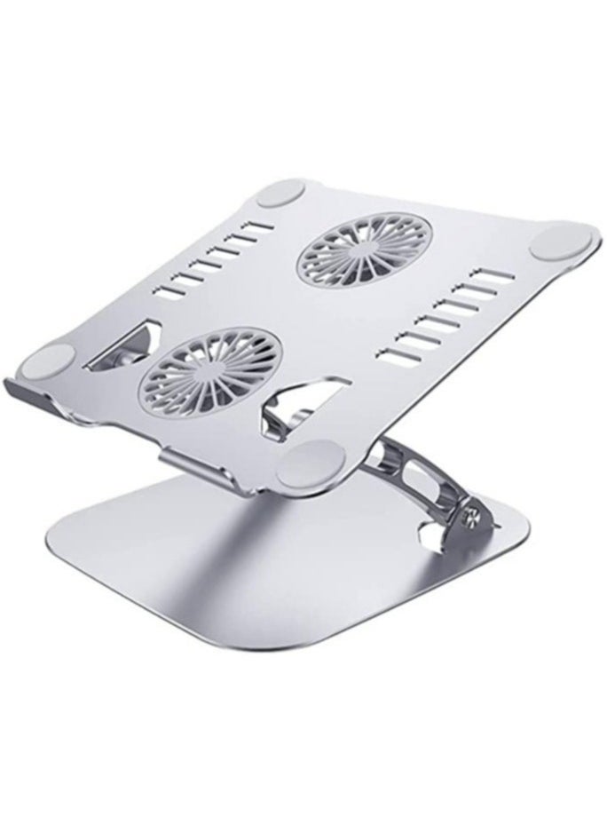 Generic Laptop Stand with Cooling Fan V4 Laptop Cooling Pad Adjustable Height Laptop Riser for Gaming Laptop MacBook Air Pro Dell HP Lenovo  - Image 1