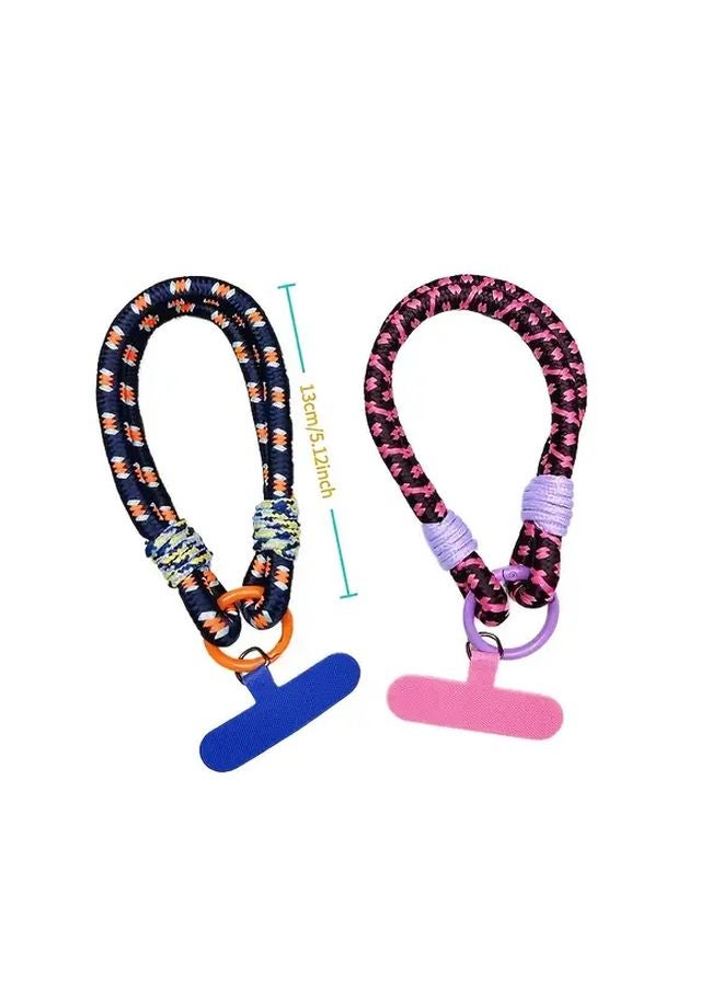 Multi Color Polyamide Phone Lanyard Short Wrist Cord Unisex Outdoor Keychain Accessory - Image 4