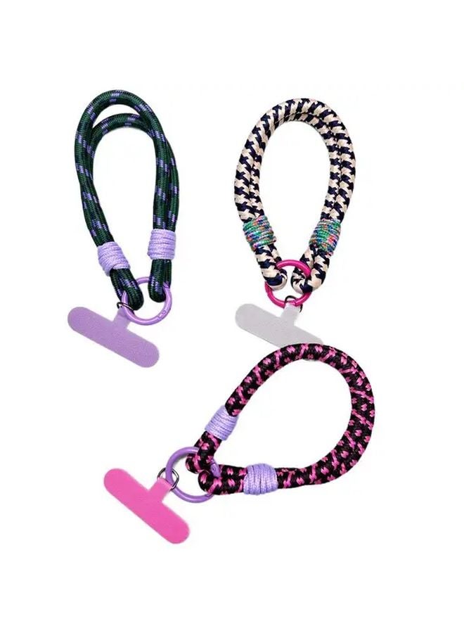 Multi Color Polyamide Phone Lanyard Short Wrist Cord Unisex Outdoor Keychain Accessory - Image 2