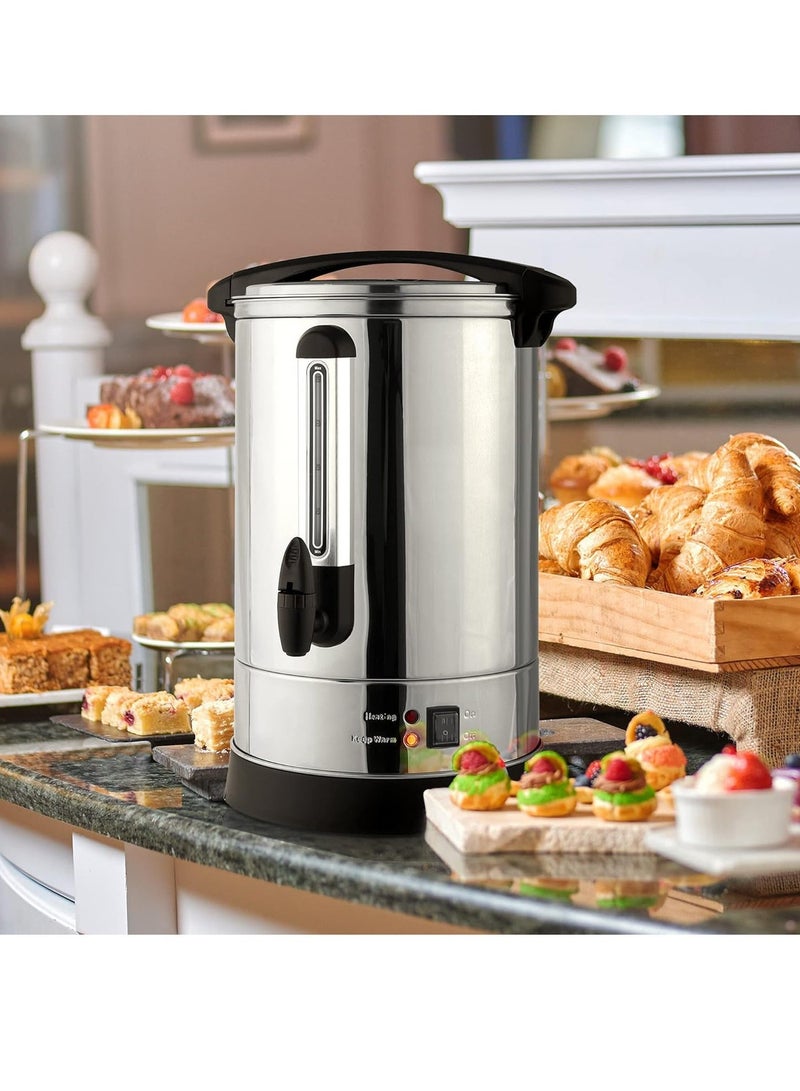 REFURA Water Urn Boiler 20L | 2500W | Makes Up to 80 Cups | Stainless Steel | Lockable Lid | External Water Gauge | Cool-Touch Handles | Silver | RE-11612 - Image 4