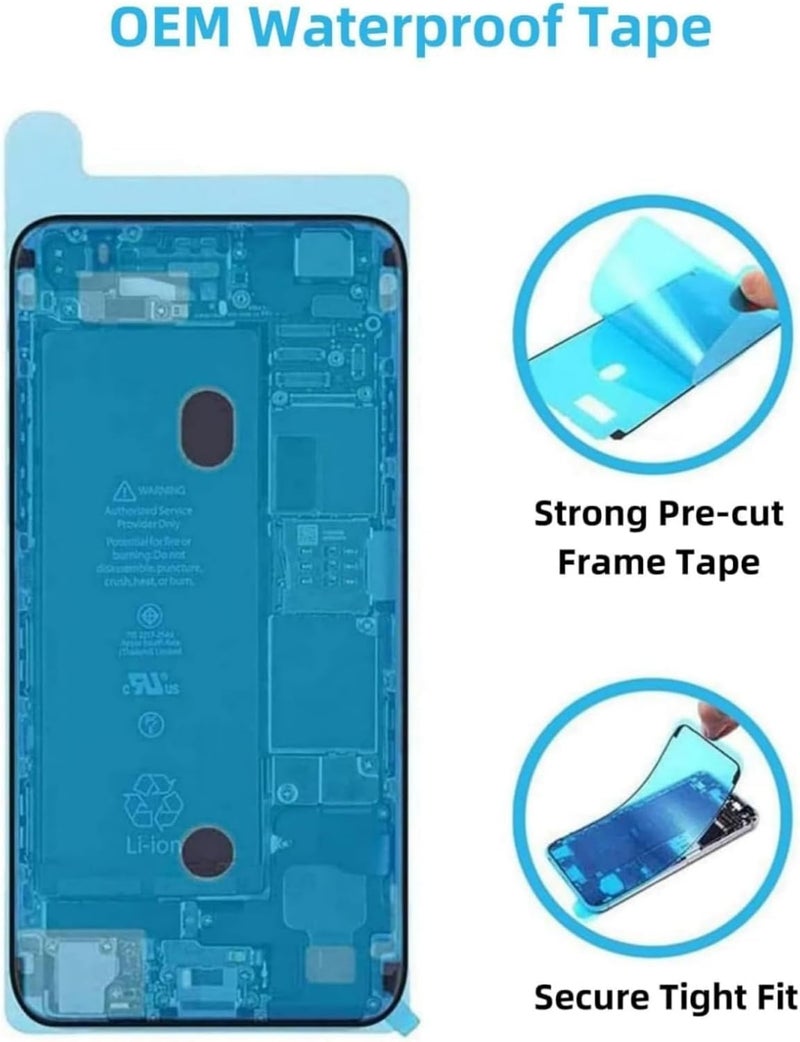 ZVB 15 Pro Back Glass Replacement for iPhone 15 Pro Back Glass (6.1 Inches) with Pre-Installed Plate + Camera Frame + Lens + Reparing Tools (Natural Titanium) - Image 5