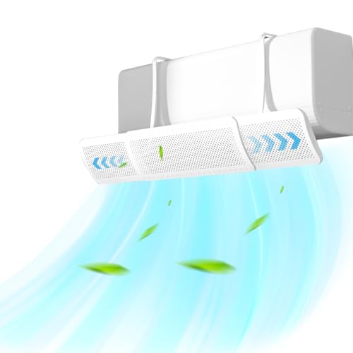 HASTHIP Plastic Air Conditioner Deflector 22-32 inches Retractable Wind Deflector Adjustable Angle Design Universal Hanging Air Conditioner Wind Deflector for Room Bedroom Office - Image 1