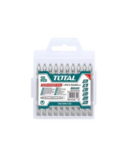TOTAL Screwdriver Bits 10 Pcs 65mm PH2 SL6 TAC16HL133