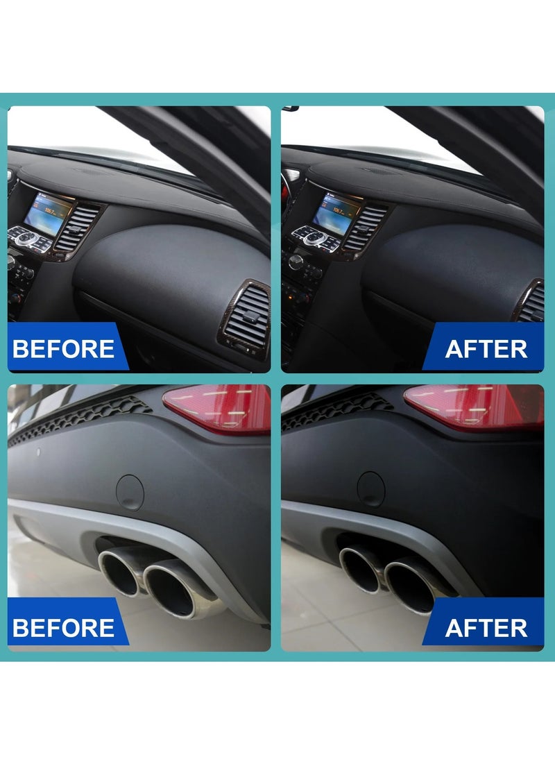 OUHOE Car Plastic Parts Refurbish Agent, Multipurpose Plastic Revitalizing Coating Agent, Durable Automotive Interior Cleaning Agent, Auto Polish And Repair Coating Renovator For Car Detailing, (30ml Set)  - Image 3