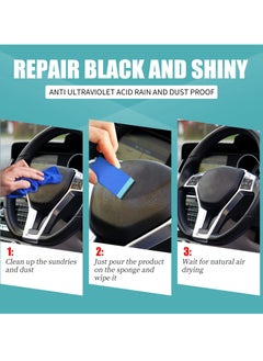 OUHOE Car Plastic Parts Refurbish Agent, Multipurpose Plastic Revitalizing Coating Agent, Durable Automotive Interior Cleaning Agent, Auto Polish And Repair Coating Renovator For Car Detailing, (30ml Set)  - Image 5