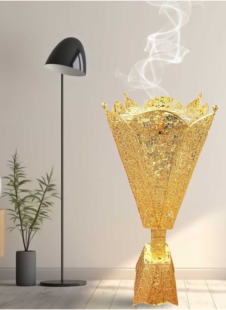 بخور بوسيدين مبخرة كبيرة الحجم بطول 100 سم وحامل بخور قائم على الأرض مبخرة لرائحة المنزل والديكور  - Image 2