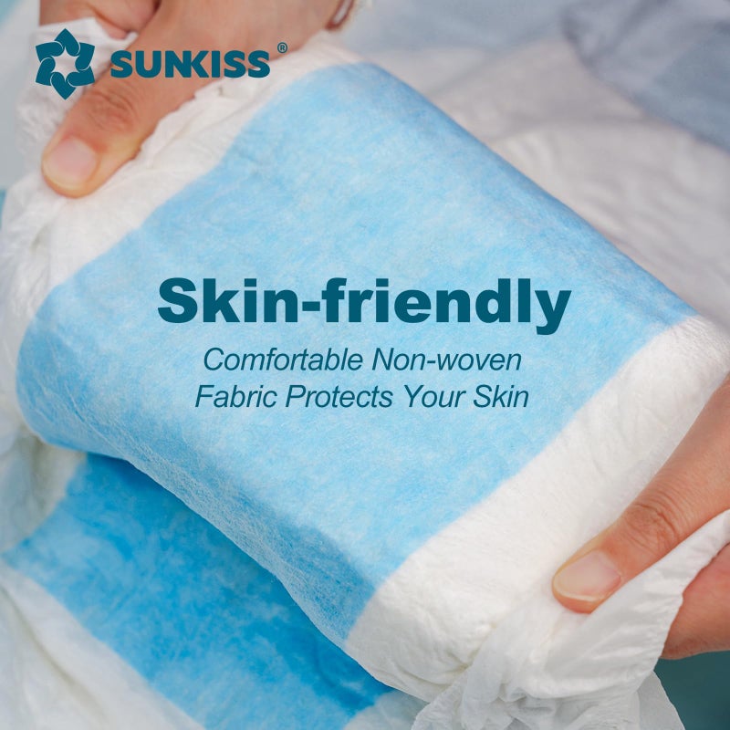 SUNKISS TrustPlus Overnight Adult Diapers with Tabs, Unisex Disposable Incontinence Briefs for Men and Women, Odor Control, Large, 12 Count - Image 5