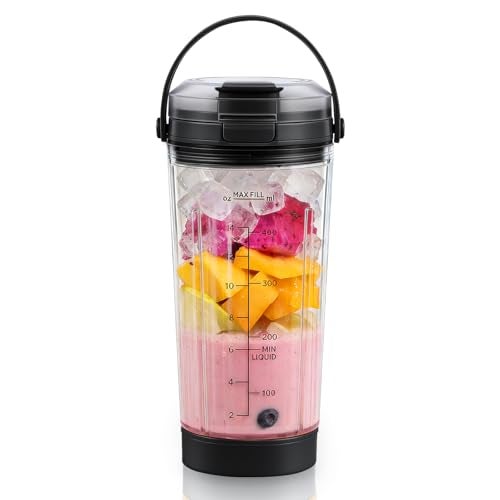 PCTTOIL 18 oz Blending Vessel Accessories Compatible with Ninja Blast Portable Blender, Blender Cup with Sip & Seal Lid, Replacement for Ninja Blast BC151BK BC151NV BC151CR BC151ND BC151EM (Black) - Image 1