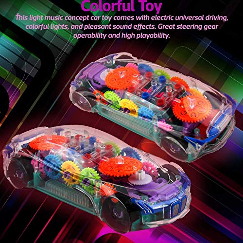 Toyshine Concept Musical and 3D Lights Kids Transparent Car, Toy for 2 to 5 Year Kids Baby Toy, Multicolor - Image 5
