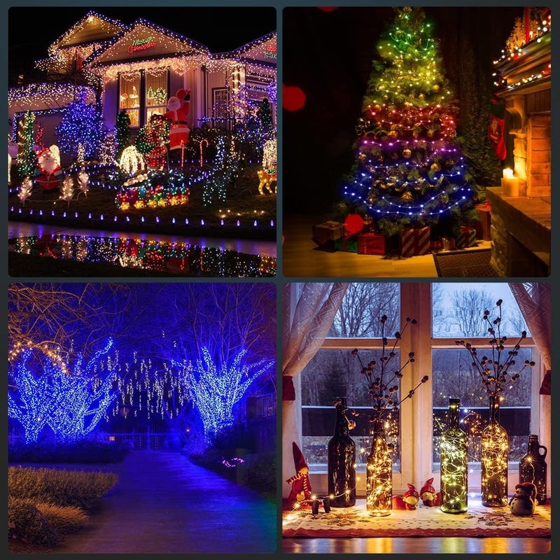 DREWIT STAR RGB USB Twinkle Smart Fairy Light String 10 Meter White Wire Music Bluetooth Mesh App Ir Remote DIY Control Sync Color Chasing Ip65 Multicolor Led - Image 4