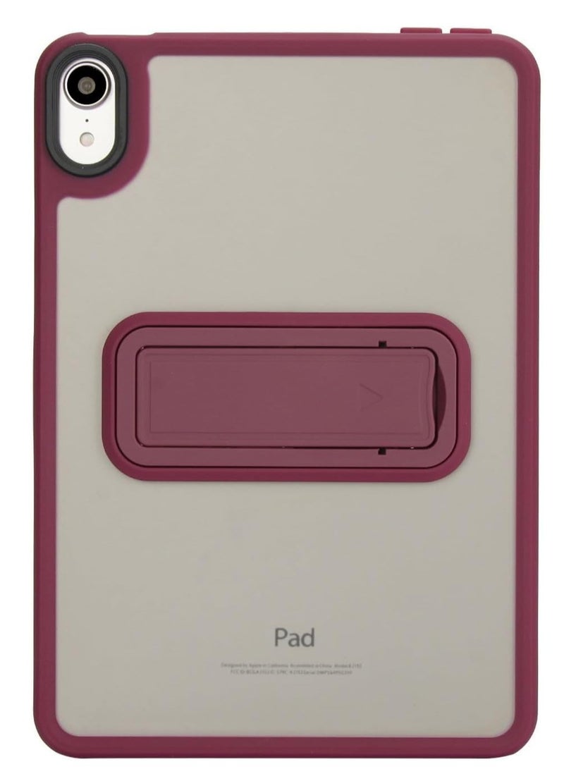 Case Compatible with iPad Mini 7 (A17 Pro) 2024/Slim Lightweight Shell  TPU Bumper + PC Translucent Matte Anti-Scratch Back Cover with Kickstand - Image 2