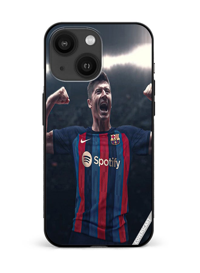 Protective Case Cover For Apple iPhone 13 Barcelona Design Multicolour