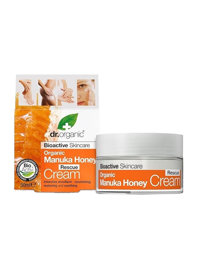dr.organic كريم إنقاذ د. أورجانيك بالعسل المانوكا العضوي، مرطب مكثف - Image 1