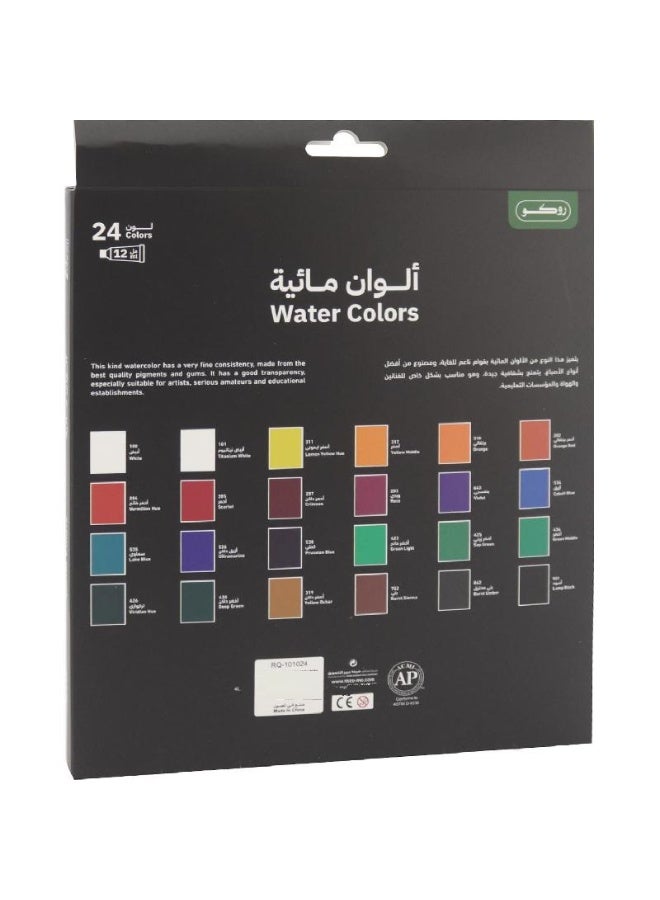 ROCO Watercolors Set Assorted Color 24 Tubes 12 ML - Image 3