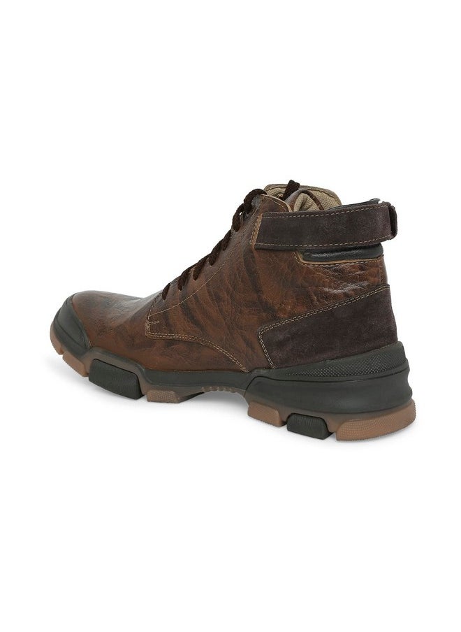 BUCKAROO - URI Genuine Leather Tan Casual Boots For Mens: Size UK 10 - Image 1