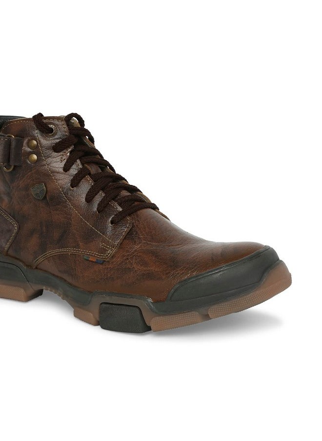 BUCKAROO - URI Genuine Leather Tan Casual Boots For Mens: Size UK 10 - Image 1