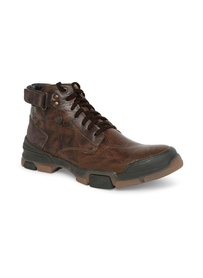 BUCKAROO - URI Genuine Leather Tan Casual Boots For Mens: Size UK 10 - Image 1