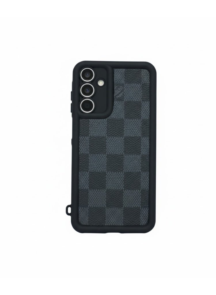 جراب هاتف Samsung A15 مصنوع من السيليكون الناعم وغطاء حماية للكاميرا مقاوم للصدمات (أسود 1)