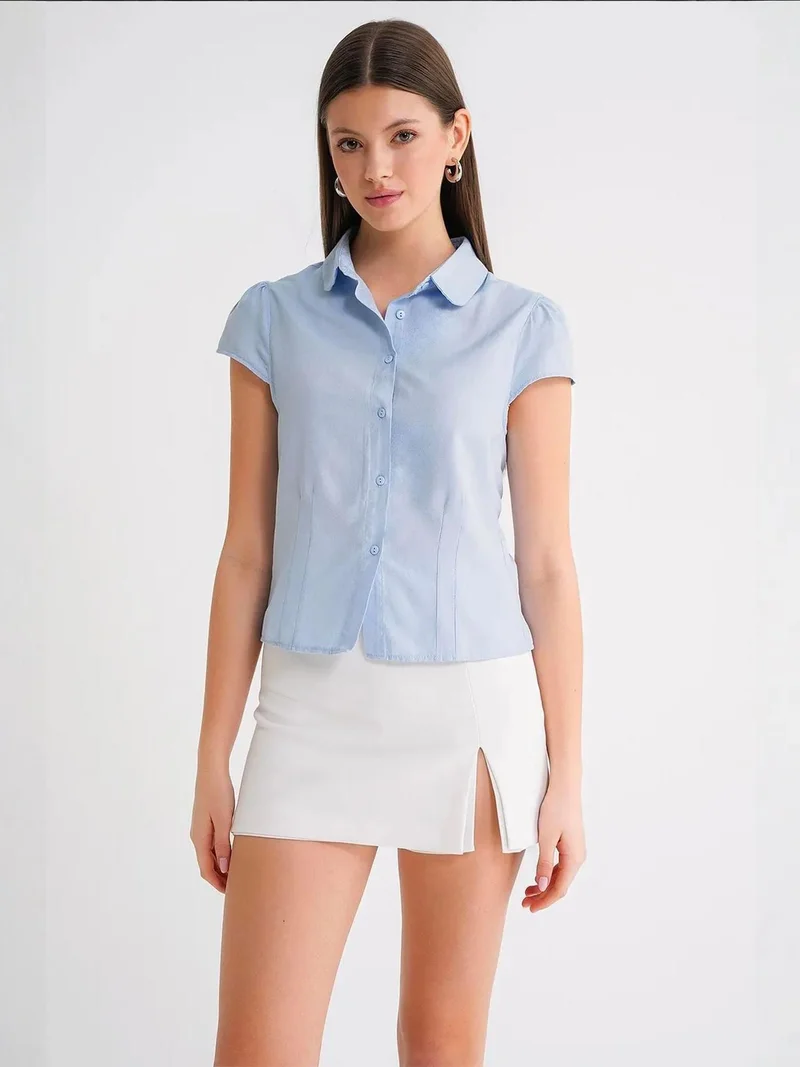 MixRay Mixray Slim Fit Poplin Shirt