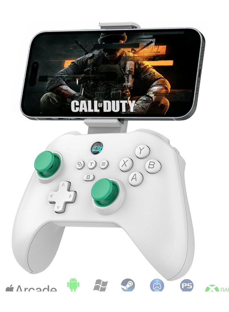 BSP Classic Gamepad Z03 +Mobile Holder Wireless Game Controller for iOS, Android, Windows, Mac, Switch, PS Remote Play, Xbox Cloud, Steam Link, GeForce Now, MFi Arcade Games, Cloud Gaming with Hall Joystick, Hall Linear Trigger & Micro Triggers, Macro Programming Back Keys, Six-Axis Gyroscope, Adjustable HD Dual Vibration Motors, AUTO One-Click Burst, 1000Hz Report Rate - Image 1