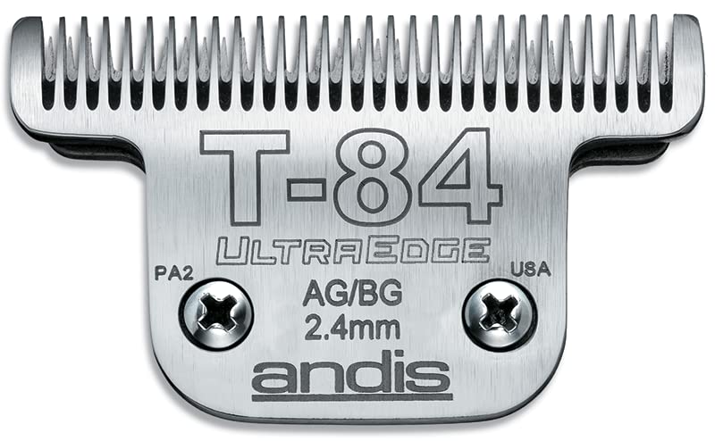 Andis Ultra Edge Detachable Pet Clipper Blade Carbon-Infused Steel Long-Lasting Blades with 3/32-Inch Cut Length for Medium-Sized Animals - Chrome - Image 2