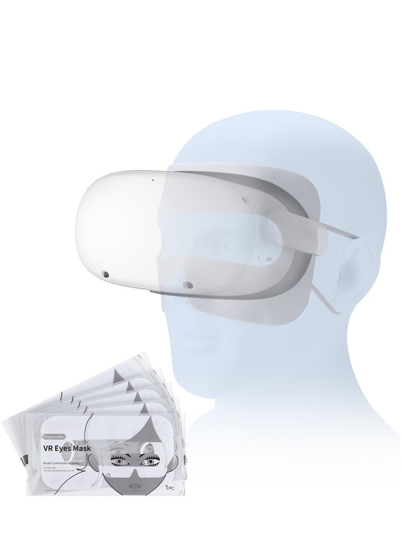 SOLARAE 50pcs VR Face Covers - Individually Wrapped, Sweat-Resistant and Skin-Friendly for Oculus Quest 2/Quest Pro, Thickened Design for Easy Carrying with VR Headset. - Image 1