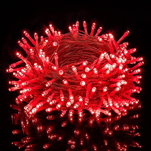 One94Store 36 Feet Long LED Power Pixel Serial String Light, 360 Degree LED Bulb Light Series Copper Led Pixel String Light for Home Diwali, Christmas Decoration (Red, Pack of 1) - Image 2