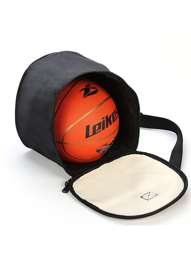 Generic Basketball Holder Bag，Single basketball Ball Tote Bag Storage Handbag with Ball Holder Pad, Anti-Scratch Compartment u0026 Handle Strap Fits - Image 2