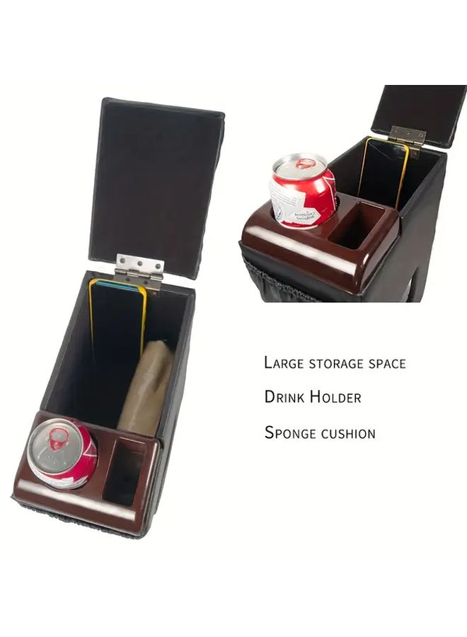 Universal Car Armrest Box Black Modification For Center Plastic No Drilling - Image 4