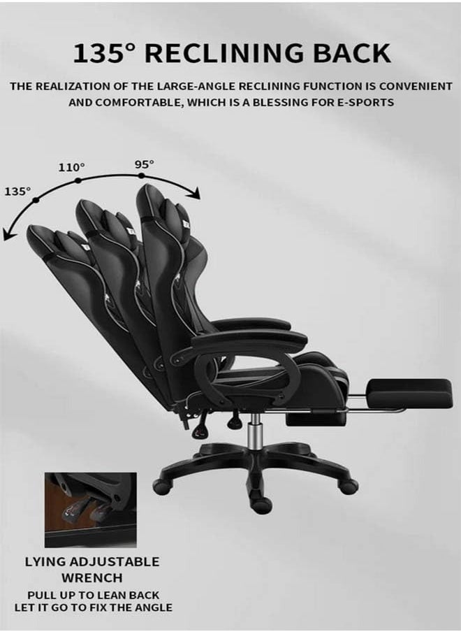 FUN MOMENT Fabric Gaming Chair with Footrest  - Image 5
