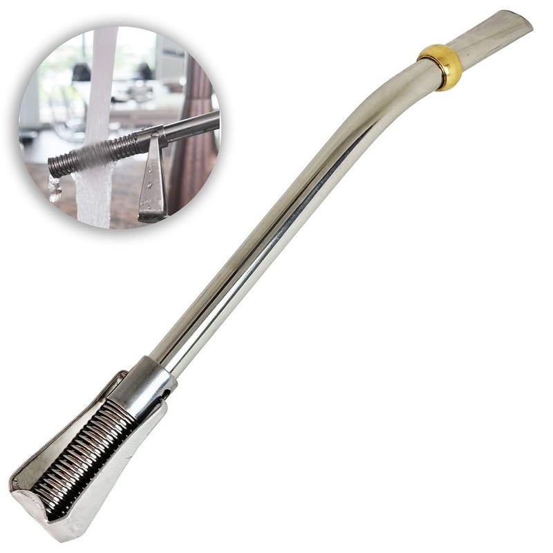 Gaucho-Market Stainless Steel Yerba Mate Spring Bombilla (Straw) Made In Argentina, with bronze heat difusor. Unique disassembling spring system for easy cleaning. - Image 1