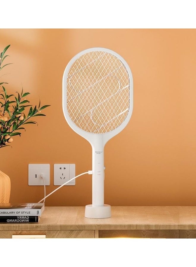 SKY-TOUCH Rechargeable Electric Mosquito Swatter with UV Light and Base Stand - Image 4