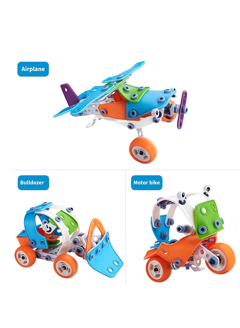 Loquat Learning Toys 5 in 1 Erector Set DIY Educational Construction Engineering Building Blocks Toys Kits for Kids Ages 6-12 for Boys  Girls Gift - Image 5