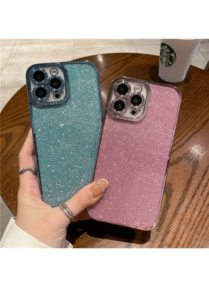 X-level - iPhone 15 Pro Max/iPhone 15 Ultra Case Cover For Women Girls Glitter Luxury Flexible Plating Shockproof Full Camera Lens Protective Protection Accessories Phone Back Cover - Image 1