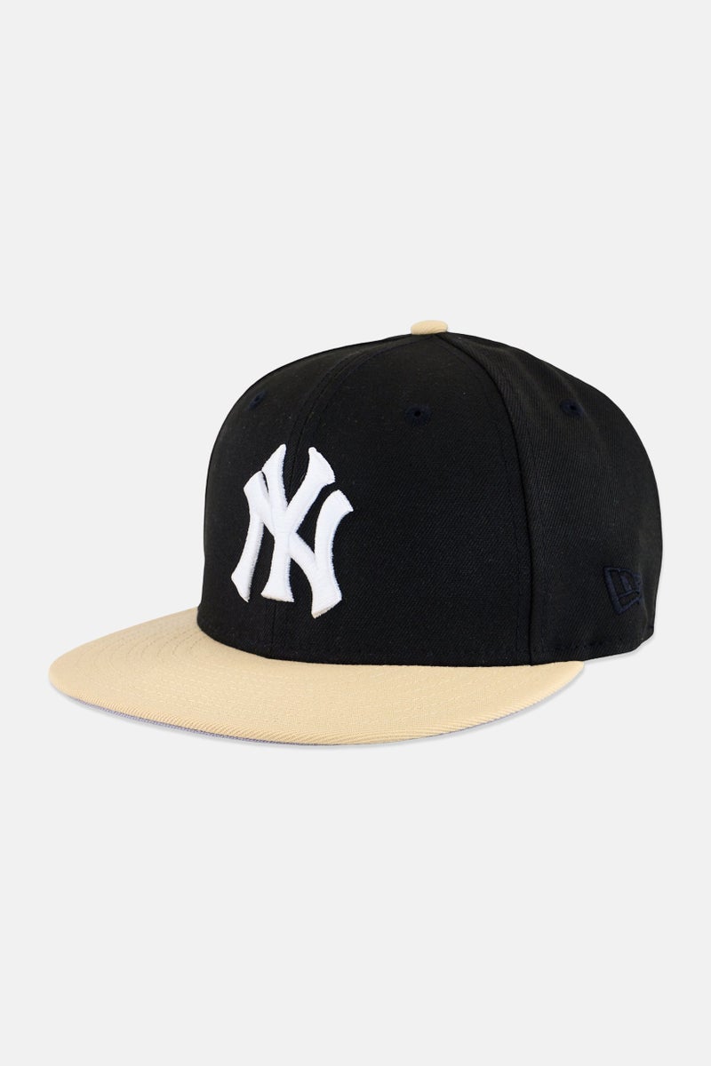 New Era x MLB Men New York Yankees Fitted Cap, Black - Image 1