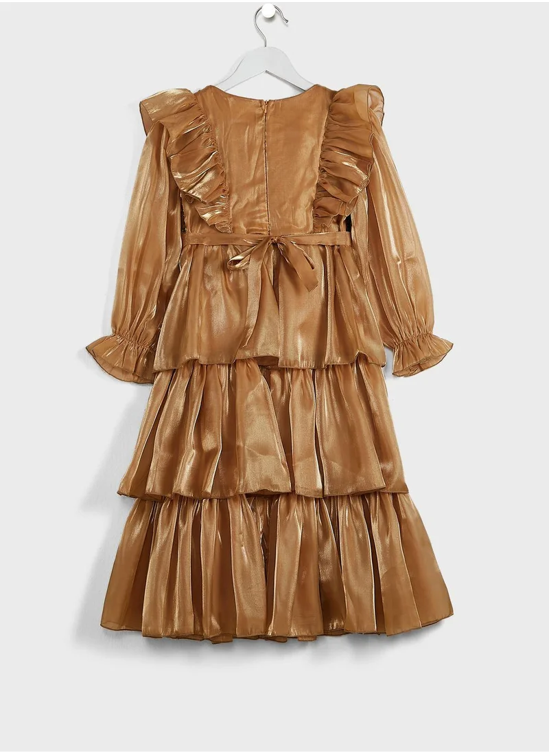 Little Golden Apple Little Layered Dress