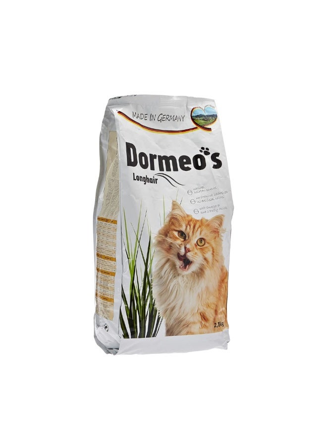Dormeo's Dormeos Longhair Dry Cat Food – Complete Nutrition for Adult Longhair Cats, 2.5kg - Image 1