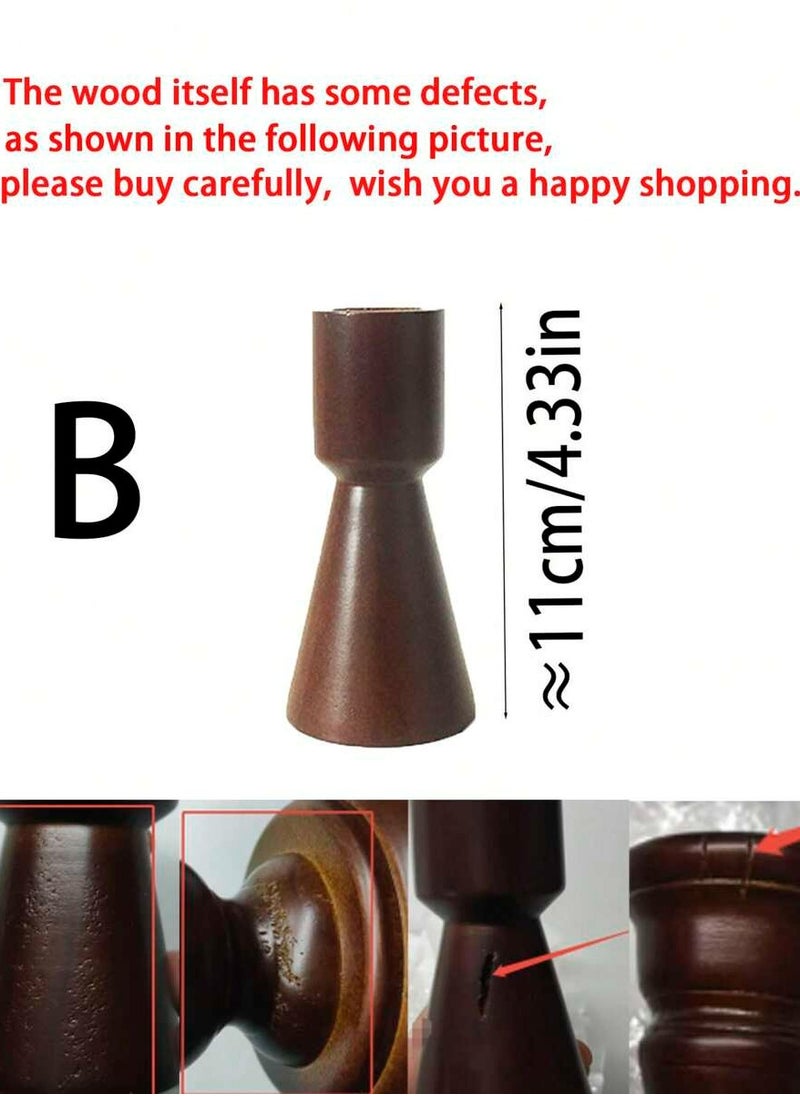 Generic 3pc Vintage Copper Color European Style Candle Holder, Bedroom/Living Room Desktop Candlestick Decor, Homestay/Hotel Decoration, Candlelight Dinner Props, Wedding Decorations, And Cafe Photoshoot Accessories  - Image 5