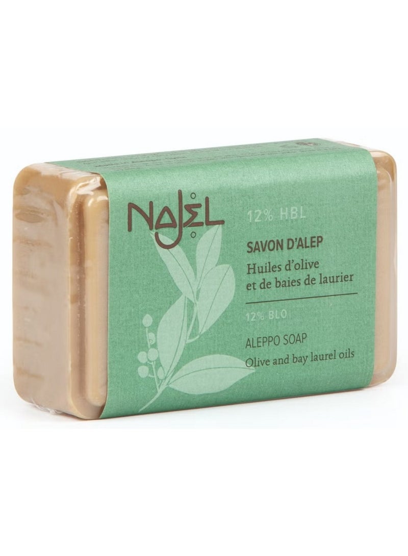 najel Aleppo Soap With Olive & 12% Bay Laurel Oils 100G - Image 1