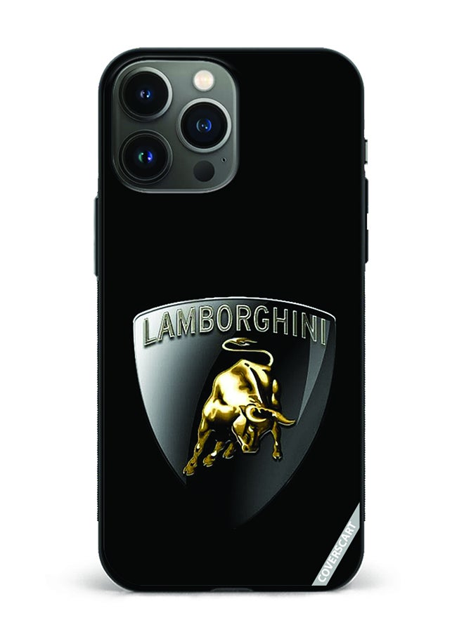 COVERSCART Protective Case Cover For Apple iPhone 14 Pro Lamborghini Design Black