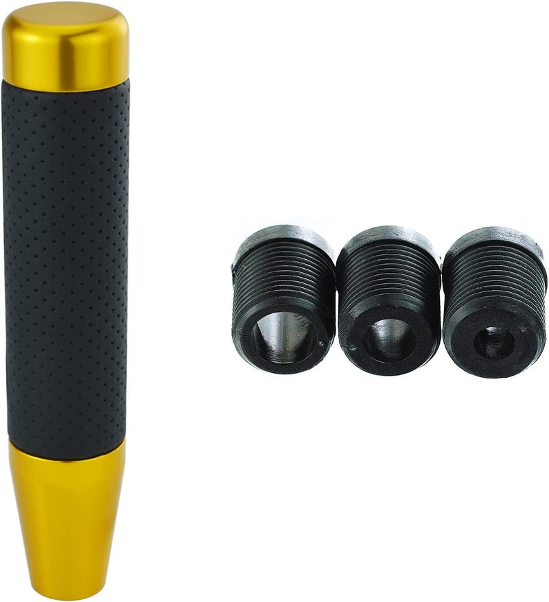 Abfer Tall Shift Knob Car Long Shifting Head Replace Weighted Gear Stick Shifter Knob Extension Fit Most Manual Automatic Transmission Vehicle, Gold - Image 3