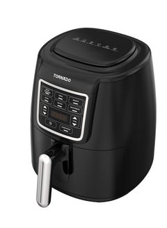 تورنيدو قلاية هوائية 1550 وات 4 لتر شاشة إل إي دي لون أسود × فضي THF-1554D-XL-BS  - Image 3