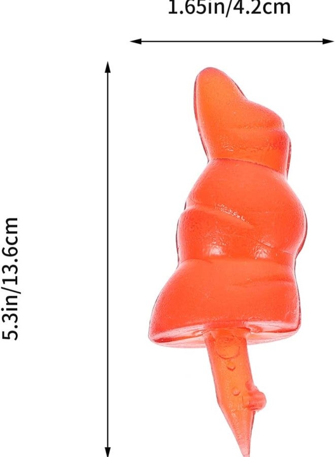 klarako 50pcs Snowman Making Toy Noses Beads Plastic Toy Nose Santa Claus Dolls Safety Noses DIY Ornament Christmas Decoration Craft Red - Image 4