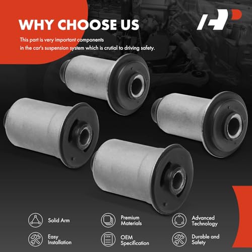 A-Premium 4 x Front Lower Control Arm Bushing Kit, Compatible with Dodge Ram 1500 2002-2005, Ram 2500 2003-2005, Ram 3500 2003-2005, RWD Only - Image 5