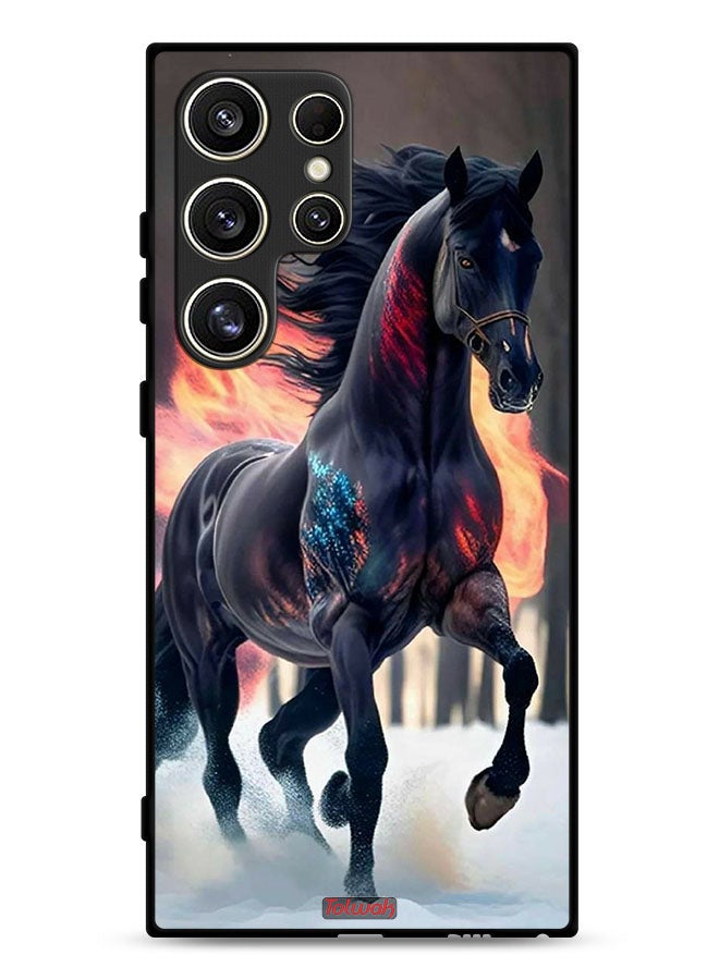 Tolwak Samsung Galaxy S24 Ultra 5G Protective Case Cover Horse Hd - Image 1